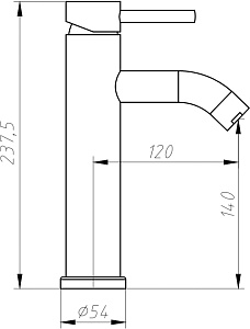 Смеситель для раковины Aquanet Steel AF210-10S купить в интернет-магазине сантехники Sanbest