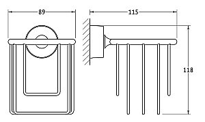 Держатель освежителя воздуха FBS Nostalgy NOS 051 купить в интернет-магазине сантехники Sanbest
