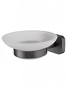 Мыльница с держателем WONZON & WOGHAND GRAFFITY, Темный графит (WW-9322) купить в интернет-магазине сантехники Sanbest