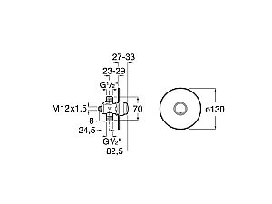 Кран смывной для писсуара Roca Avant 5A9079C00 купить в интернет-магазине сантехники Sanbest