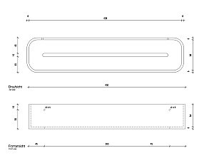 Полка для душа Decor Walther Stone DCT45 белый/сталь матовая купить в интернет-магазине сантехники Sanbest