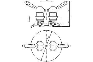 Смеситель для душа Rav-Slezak LABE L086KZ золото купить в интернет-магазине сантехники Sanbest