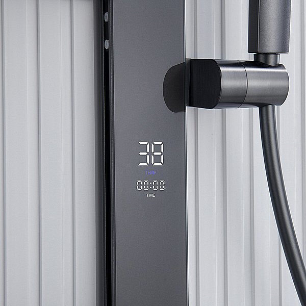 Душевая система Black&White Gravity 9005NGM оружейная сталь купить в интернет-магазине сантехники Sanbest