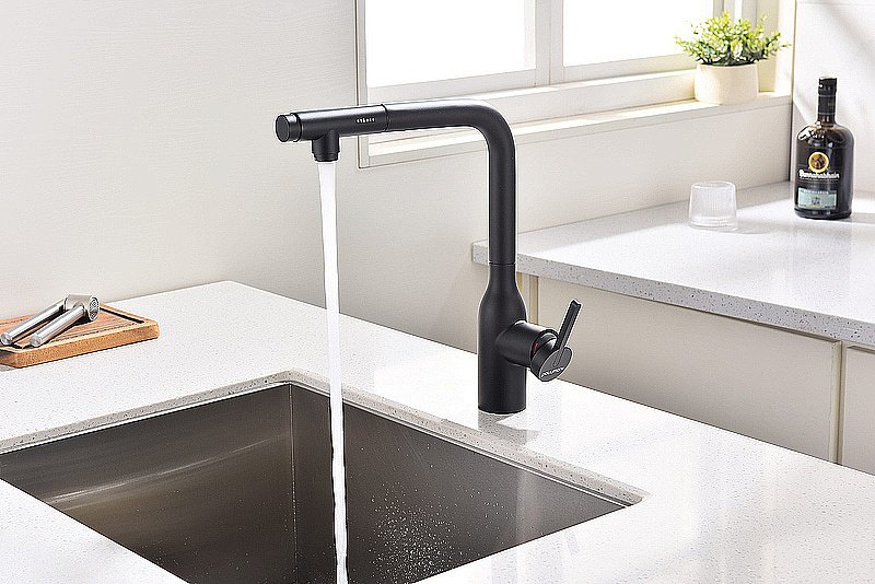 Смеситель для кухни Paulmark Viper Vi213105-AN антрацит купить в интернет-магазине сантехники Sanbest