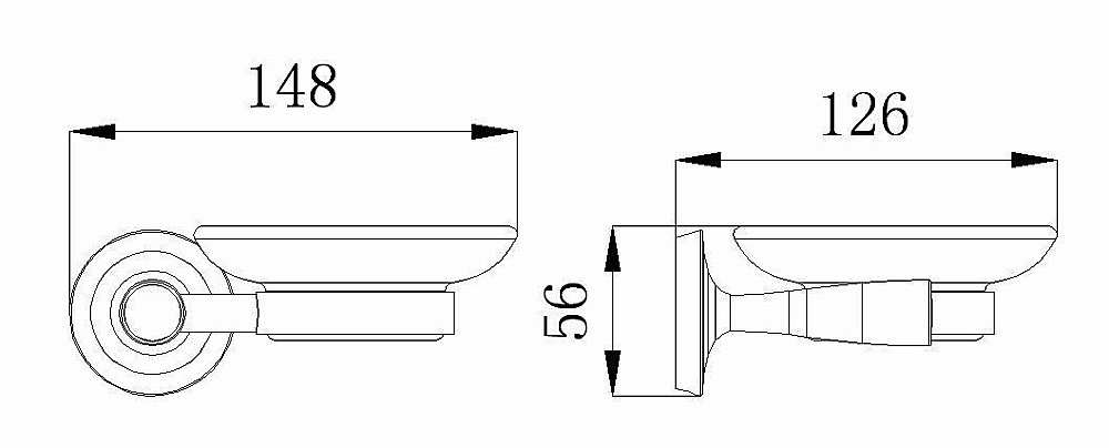 Мыльница Rush Balearic BA39411 купить в интернет-магазине сантехники Sanbest