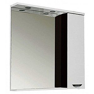 Зеркало со шкафом Aquanet Гретта 75 венге/белый в ванную от интернет-магазине сантехники Sanbest