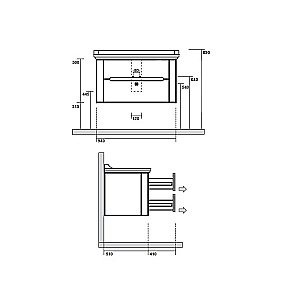 Тумба с раковиной Kerasan Waldorf 925530 Vaniglia matt 100 ваниль с 1 отверстием/заглушка золото для ванной в интернет-магазине Sanbest