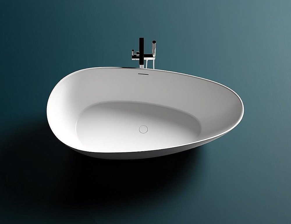 Ванна Salini PAOLA BASSA Up&Down S-Stone Solix 172х82 101612SMRH белая/снаружи RAL матовая купить в интернет-магазине Sanbest