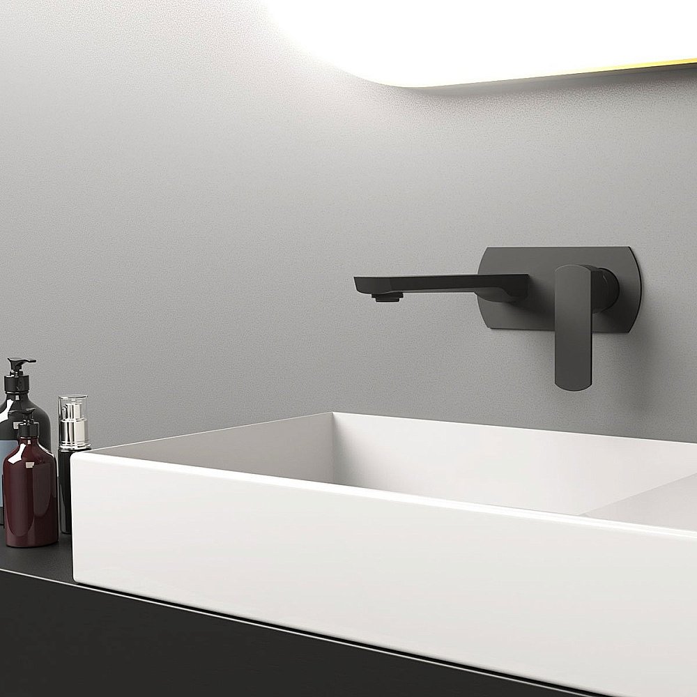 Смеситель для раковины Vincea Next VBFW-1N1MB черный купить в интернет-магазине сантехники Sanbest