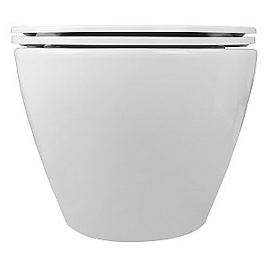 Унитаз подвесной Loranto KROSA 4551+87266 с инсталляцией, безободковый, смыв торнадо, с сиденьем микролифт, белый купить в интернет-магазине Sanbest