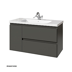 Тумба с раковиной Caprigo Forte 100 два ящика, одна дверь слева, цвет на выбор для ванной в интернет-магазине Sanbest