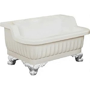 Раковина напольная Migliore Olivia Zampa 84 31205 белая, лапы хром купить в интернет-магазине Sanbest