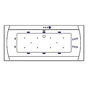 Ванна акриловая Excellent Aquaria Lux Slim ULTRA WAEX.AQU18S.ULTRA.BR 180x80 белая с гидромассажем купить в интернет-магазине Sanbest