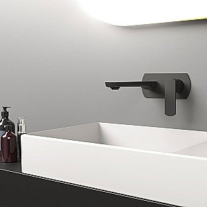 Смеситель для раковины Vincea Next VBFW-1N1MB черный купить в интернет-магазине сантехники Sanbest