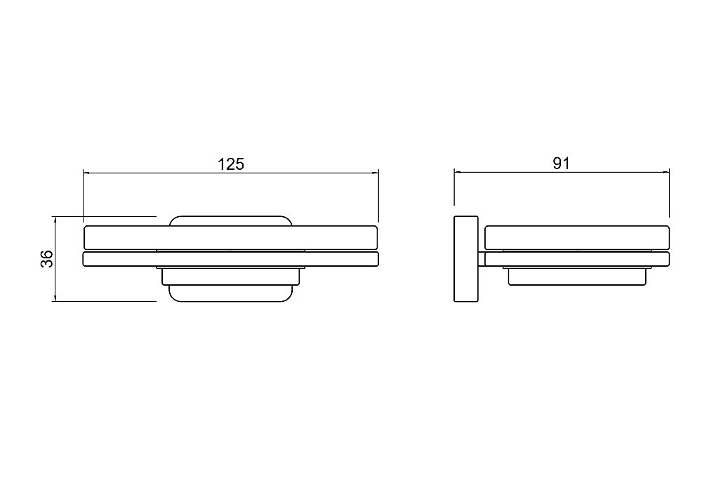 Мыльница Aquatek Либра AQ4303CR стекло матовое/хром купить в интернет-магазине сантехники Sanbest