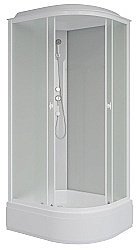 Душевая кабина Niagara Promo 100х70 P100/70/26L/MT стекло матовое/профиль белый левая купить в интернет-магазине сантехники Sanbest