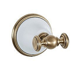 Крючок Tiffany World Harmony TWHA016bi/br бронза/белый купить в интернет-магазине сантехники Sanbest