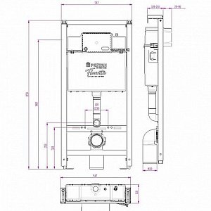 Унитаз с инсталляцией Pestan Fluenta Rimless SET40006661PM безободковый, с крышкой микролифт, кнопка хром матовый купить в интернет-магазине Sanbest