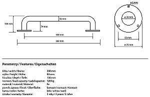 Поручень Bemeta Help program 301100304 купить в интернет-магазине сантехники Sanbest