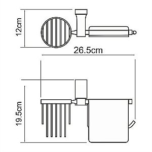 Держатель туалетной бумаги WasserKRAFT Lopau K-6059 купить в интернет-магазине сантехники Sanbest