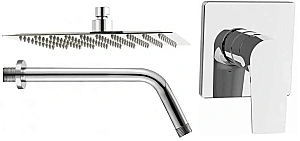 Душевая система Aquanet STATIC 1.08 257151 хром купить в интернет-магазине сантехники Sanbest