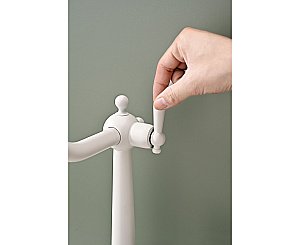 Смеситель для кухни Paulmark Retro Re213226-WH белый матовый купить в интернет-магазине сантехники Sanbest