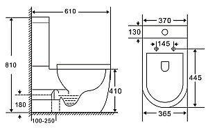 Унитаз-компакт Vincea Evo VT2-34 безободковый, с бачком, с крышкой микролифт, белый купить в интернет-магазине Sanbest