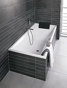Ванна квариловая Villeroy&Boch Squaro UBQ170SQS2V-01 170x75 альпийский белый купить в интернет-магазине Sanbest