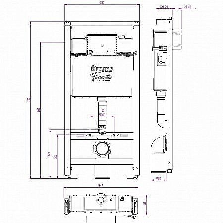 Унитаз с инсталляцией Pestan Fluenta Rimless SET40006661PM безободковый, с крышкой микролифт, кнопка хром матовый купить в интернет-магазине Sanbest