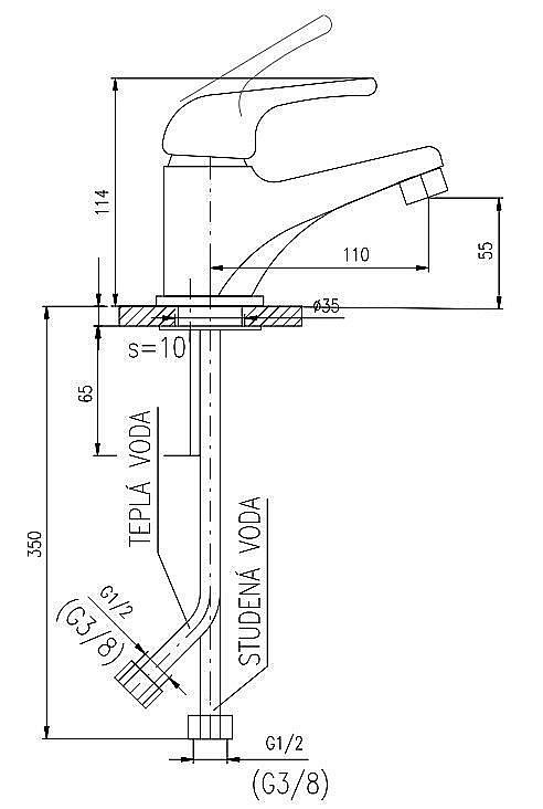 Смеситель для раковины RAV-Slezak SEINA JUNIOR SAJ026.5 купить в интернет-магазине сантехники Sanbest