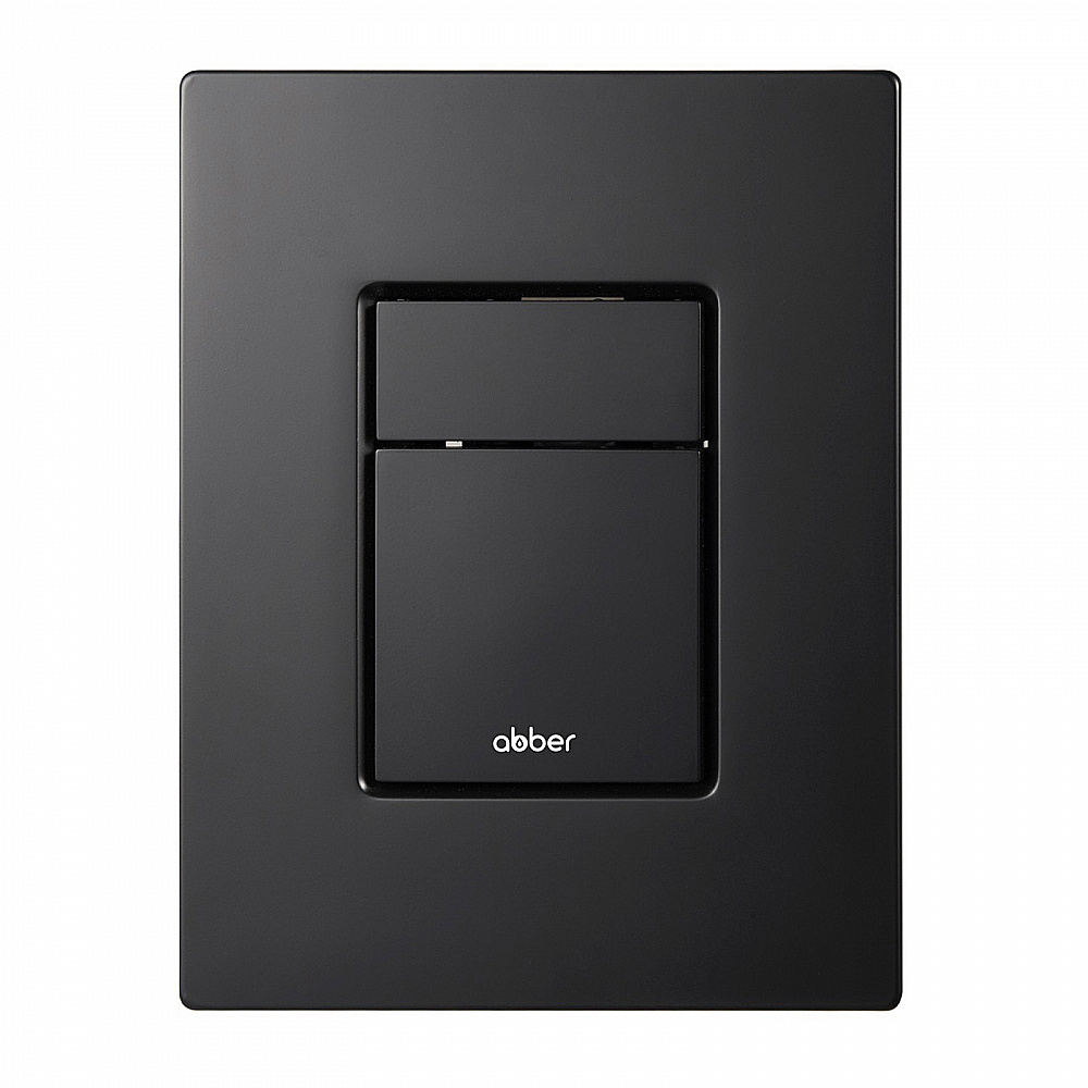 Кнопка для инсталляции Abber AC0123MB черная матовая купить в интернет-магазине сантехники Sanbest