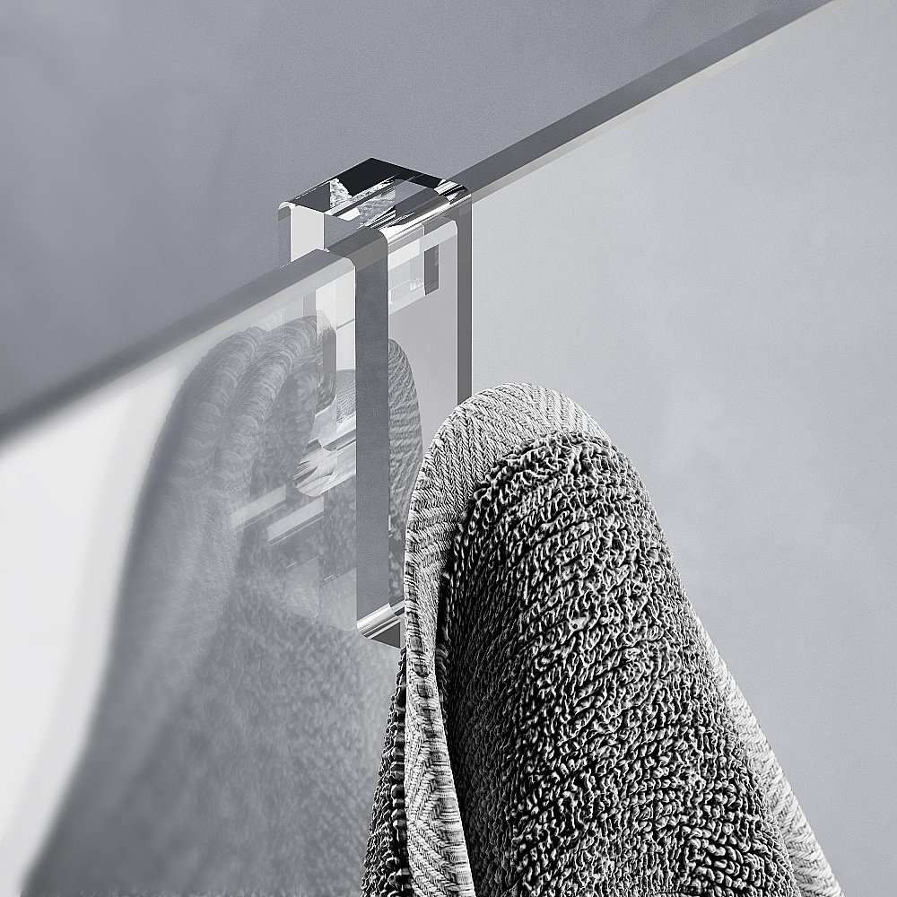 Душевое ограждение AM.PM Func W84WI 100 W84WI-100-F1-BTE стекло прозрачное/профиль черный купить в интернет-магазине Sanbest