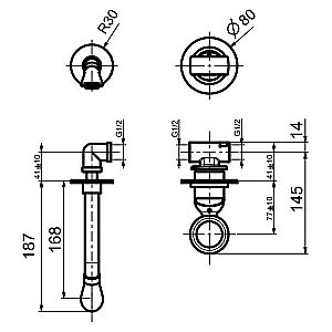 Смеситель для раковины Webert Opera OA830606010 купить в интернет-магазине сантехники Sanbest