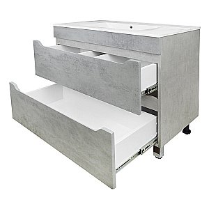 Тумба с раковиной Loranto Florena 70 с раковиной Эридан 70 Светлый Бетон для ванной в интернет-магазине Sanbest