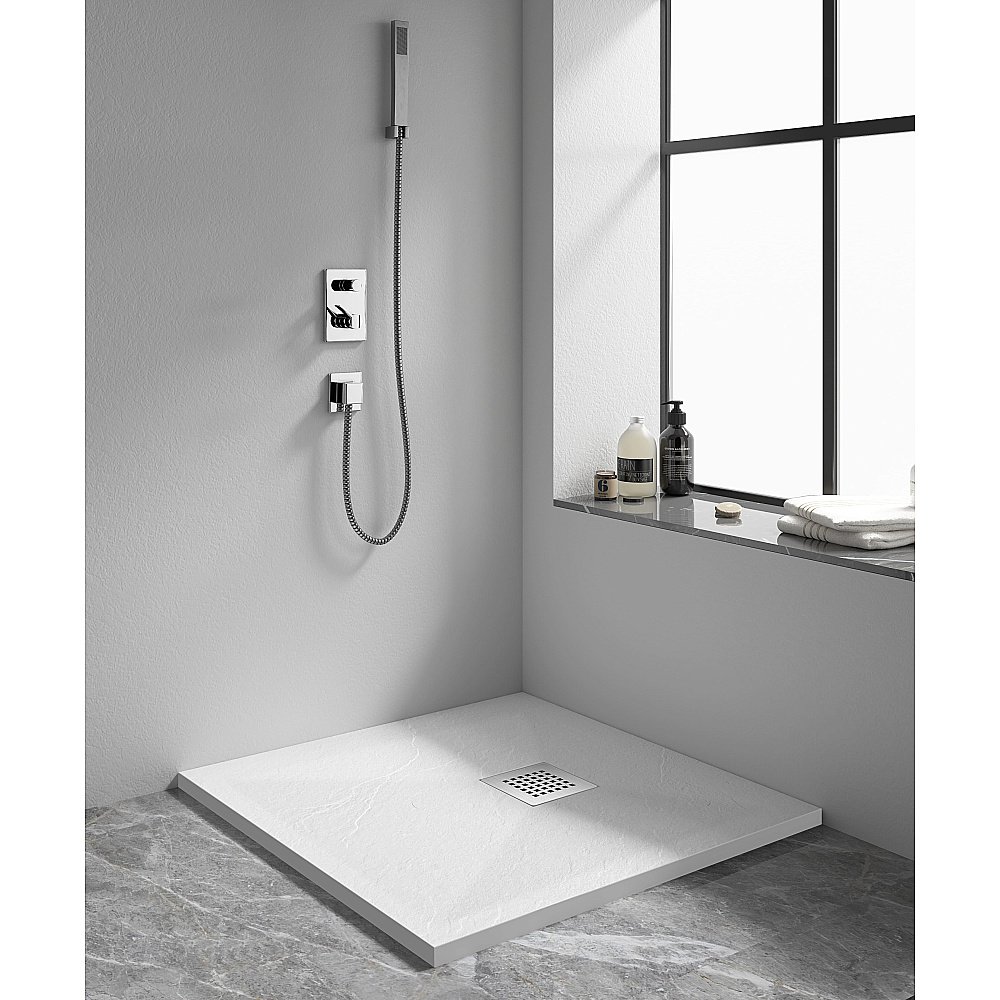 Душевой поддон RGW Stone Tray 80х80 14152088-01-11 белый купить в интернет-магазине Sanbest