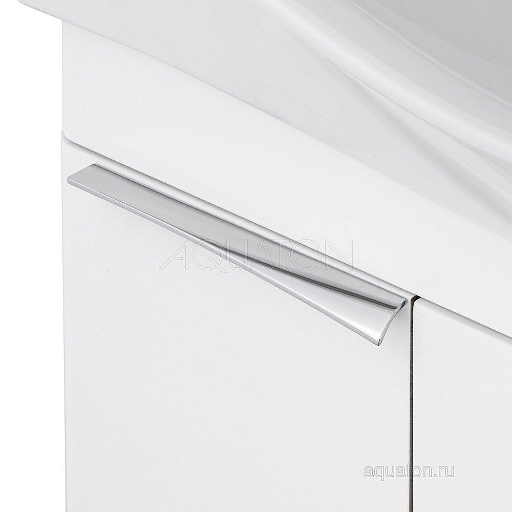 Тумба с раковиной Акватон Беверли 65 белая глянцевая для ванной в интернет-магазине Sanbest