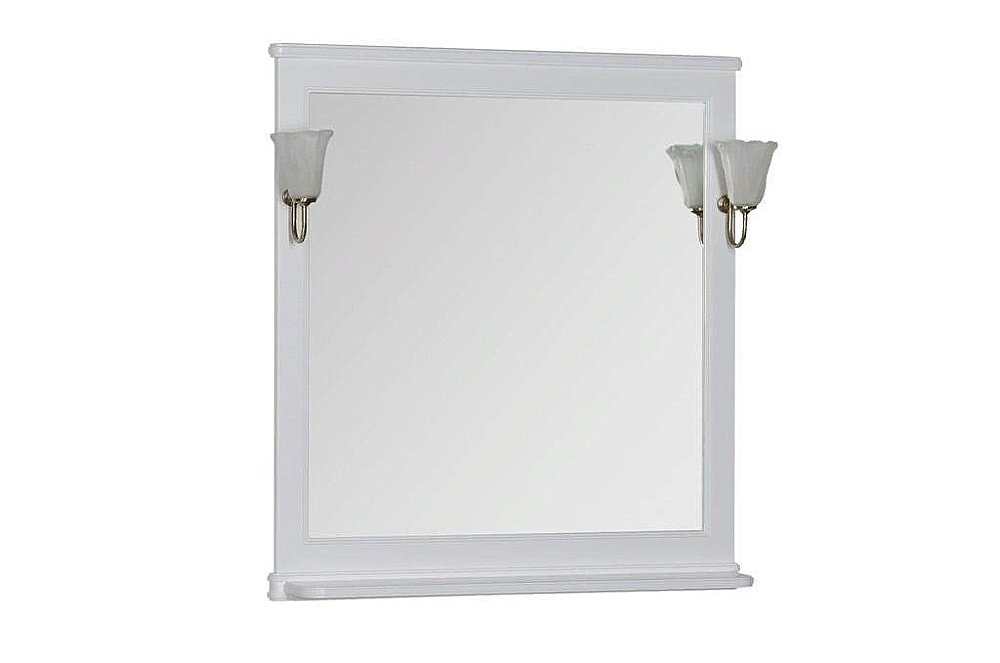 Зеркало Aquanet Валенса 90 белое в ванную от интернет-магазине сантехники Sanbest