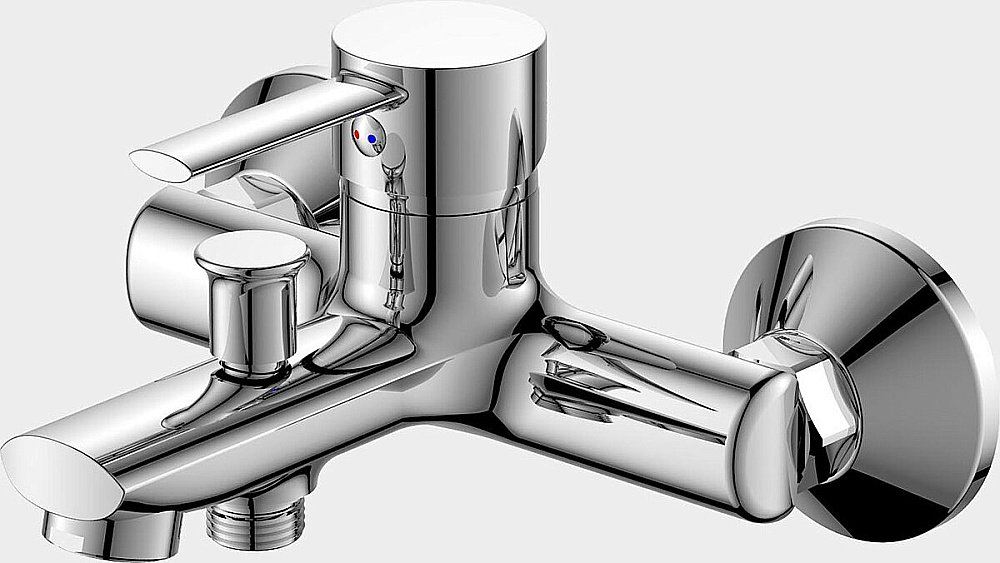 Смеситель для ванны Agger Punctual A1610000 хром купить в интернет-магазине сантехники Sanbest
