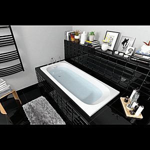 Ванна акриловая с каркасом Berges NELU 050023 170х75 купить в интернет-магазине Sanbest