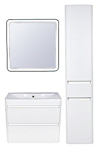 Тумба с раковиной Style Line Атлантика 80 подвесная для ванной в интернет-магазине Sanbest