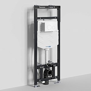 Инсталляция для унитаза WasserKraft Alme 15TLT.010.ME.WH02 кнопка белая глянцевая купить в интернет-магазине сантехники Sanbest