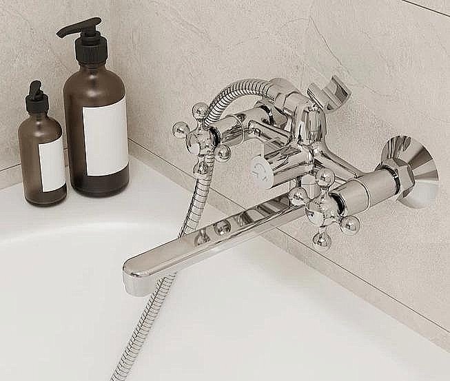 Смеситель для ванны Milardo Duplex DUPSB02M02 хром купить в интернет-магазине сантехники Sanbest