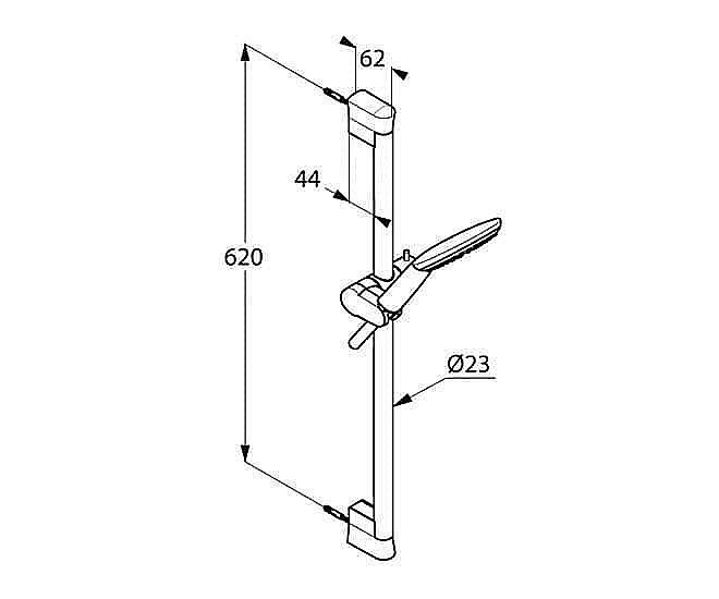 Душевой гарнитур Kludi Freshline 678300500 купить в интернет-магазине сантехники Sanbest