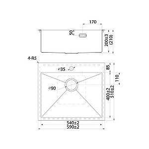 Кухонная мойка Iddis Haze HAZ59S0i77 купить в интернет-магазине сантехники Sanbest