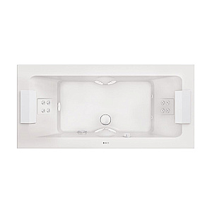 Гидромассажная ванна Jacuzzi Sharp 190х90 SHA301E0400 Rainbow&Clean System, белая/хром купить в интернет-магазине Sanbest