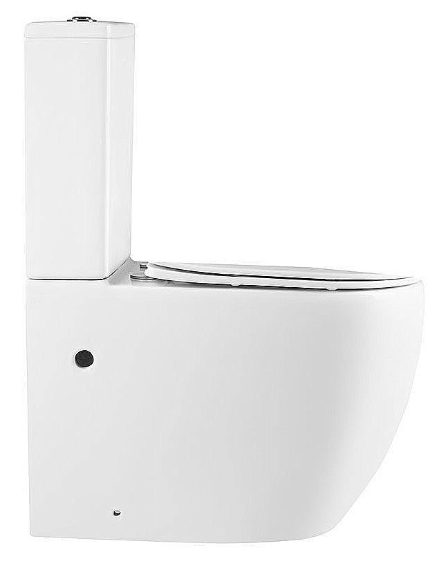 Унитаз-компакт Vincea Evo VT2-34 безободковый, с бачком, с крышкой микролифт, белый купить в интернет-магазине Sanbest