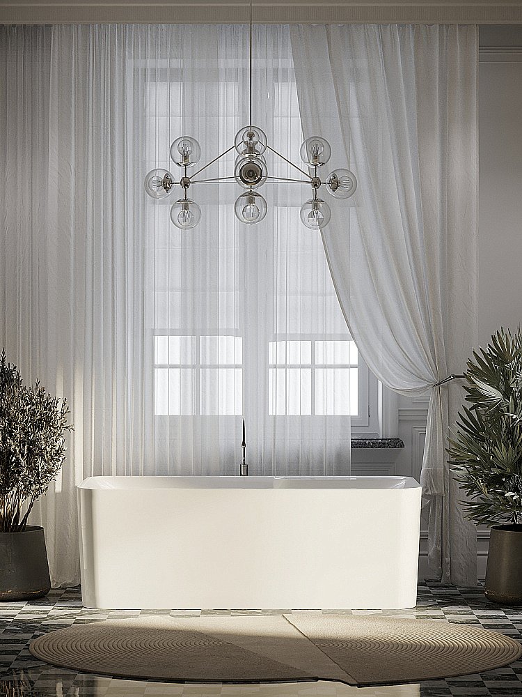 Акриловая ванна Sancos Sigma 170x80 FB15 белая купить в интернет-магазине Sanbest