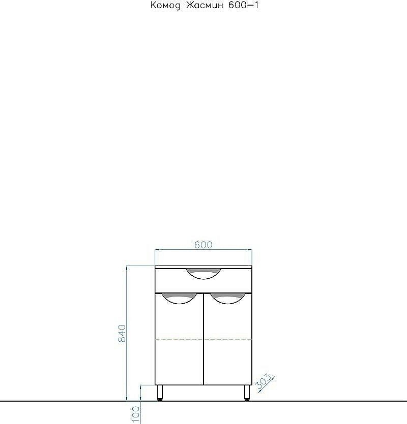 Тумба с раковиной Style Line Жасмин 60/120 для ванной в интернет-магазине Sanbest