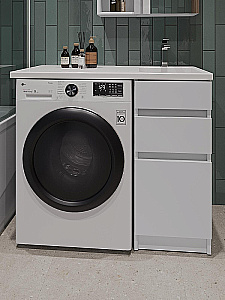 Тумба с раковиной Orange Sistema 100 ST-40TUW белая для ванной в интернет-магазине Sanbest