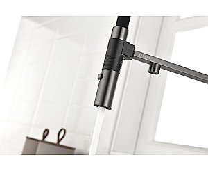 Смеситель для кухни Paulmark Gravity Gr213888-GM вороненая сталь купить в интернет-магазине сантехники Sanbest